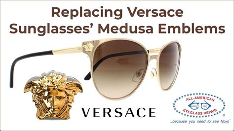 versace glasses emblem|why is Versace logo medusa.